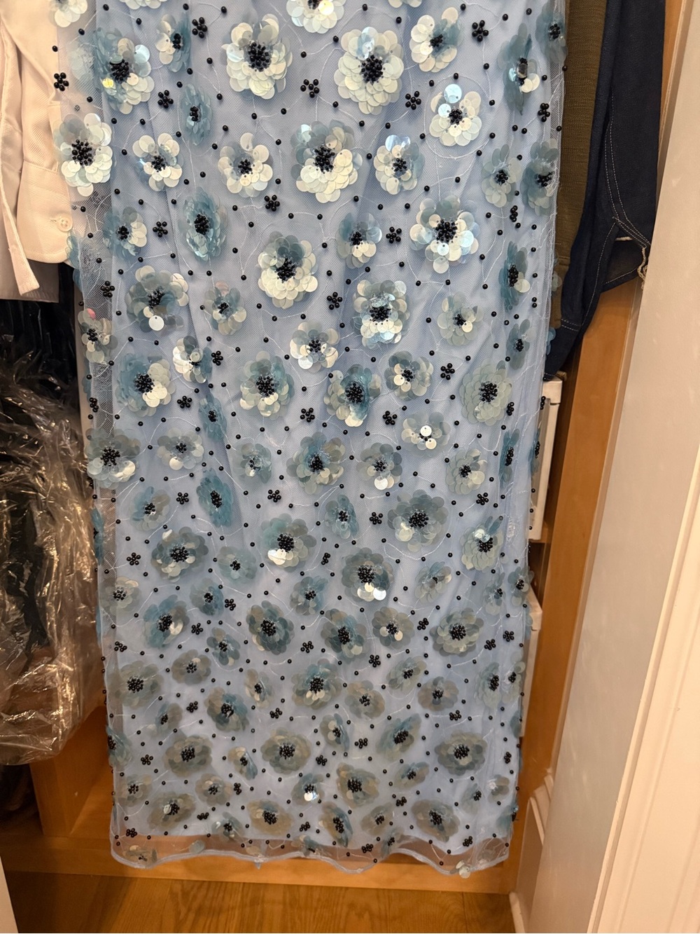 ROTATE Birger Christensen Floral Embellished Strapless Dress - Picture 5 of 10
